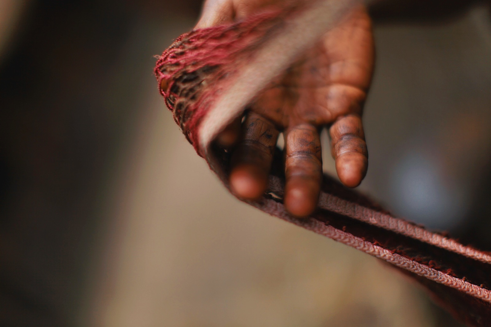 Woman's hand in the Baliem Valley in Papua, Indonesia.