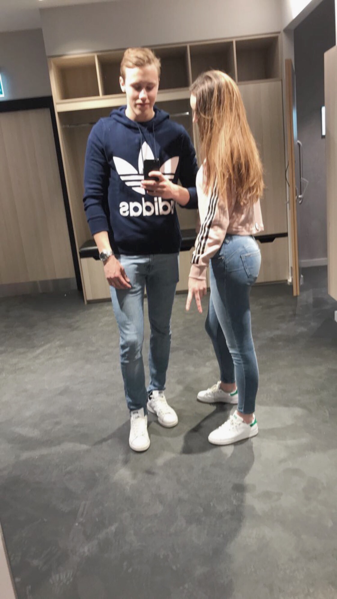 jeans and adidas