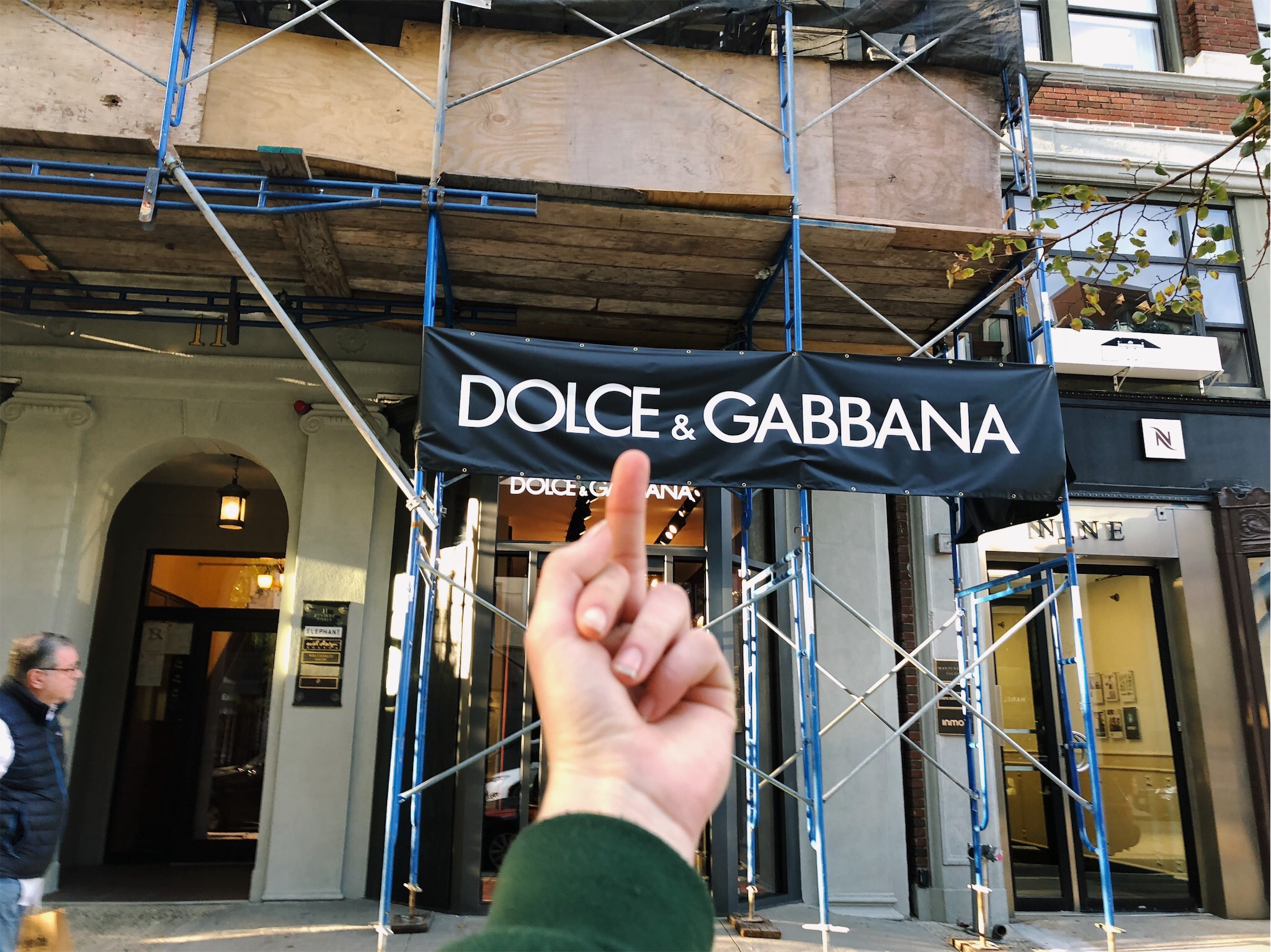 first off dolce and gabbana